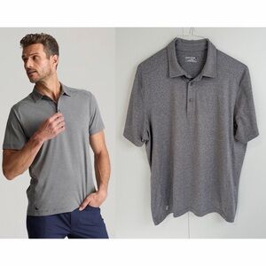 UNTUCKIT Men’s Clavidor Performance Polo in Gray